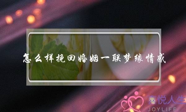 怎么样挽回婚姻一联梦缘情感